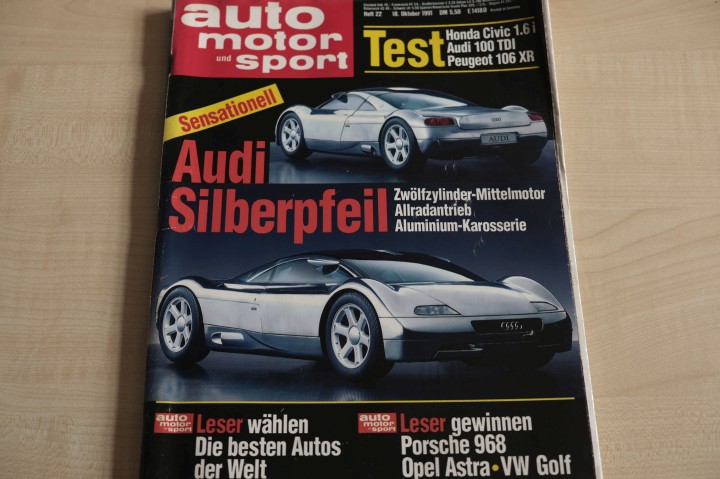 Deckblatt Auto Motor und Sport (22/1991)